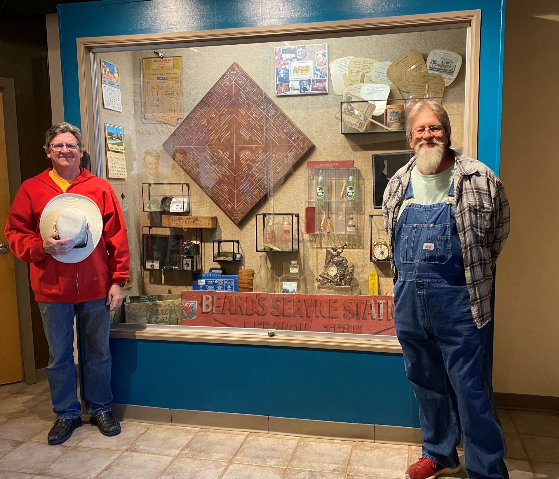 Display Case with Antiques with Larry Singleton and Tick Bryan