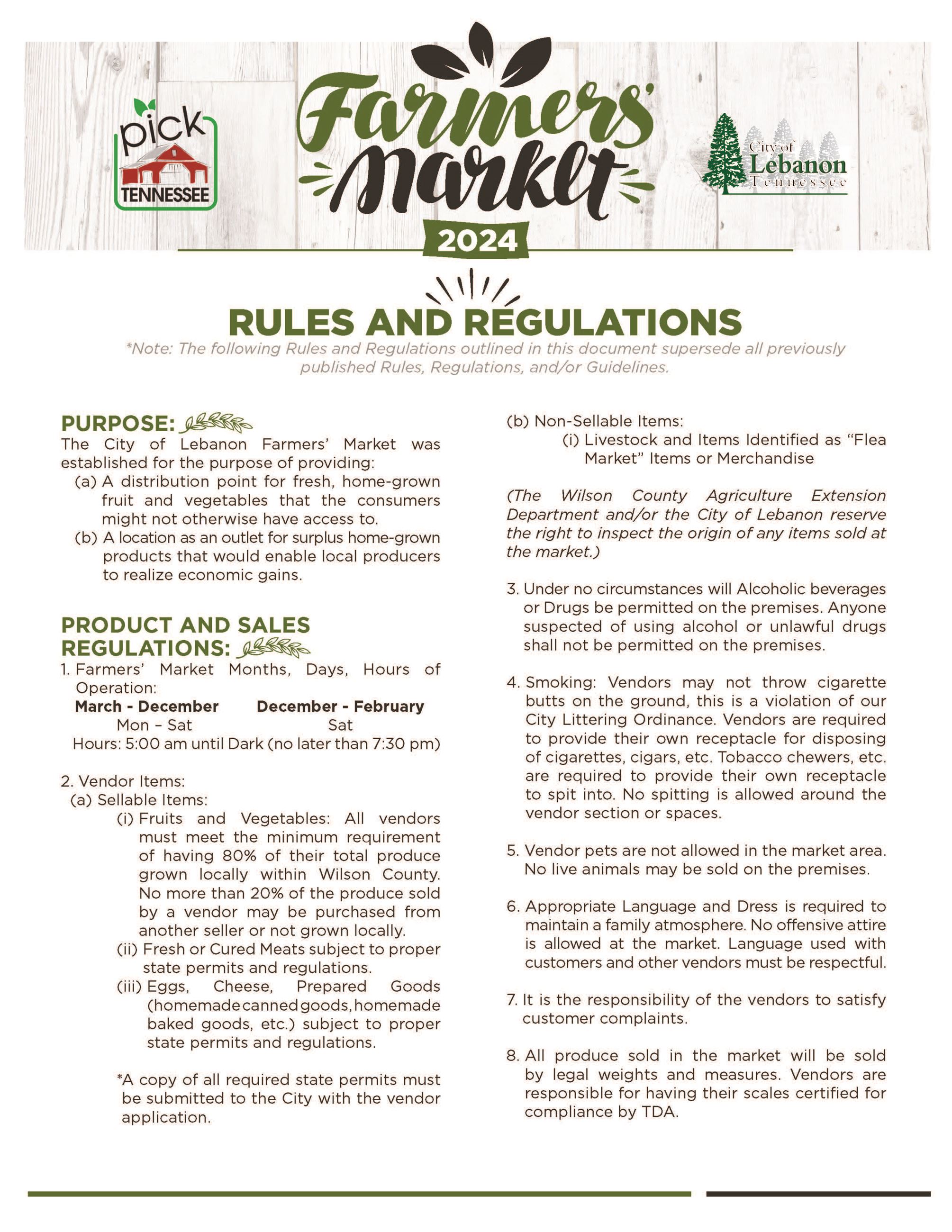 Farmers Market 2024 Packet 2